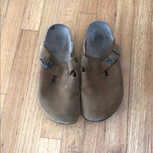 Mustard brown corduroy Birkenstock’s size 39 rare